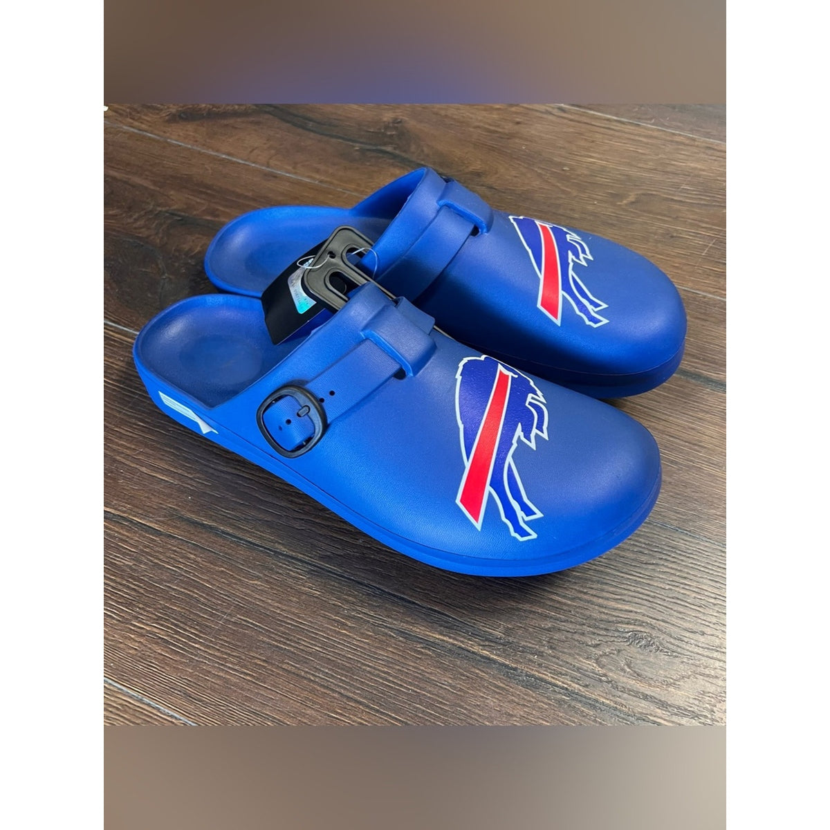 🆕 Buffalo Bills NFL FOCO Slip-On Croc Clogs NWT SZ 11-12