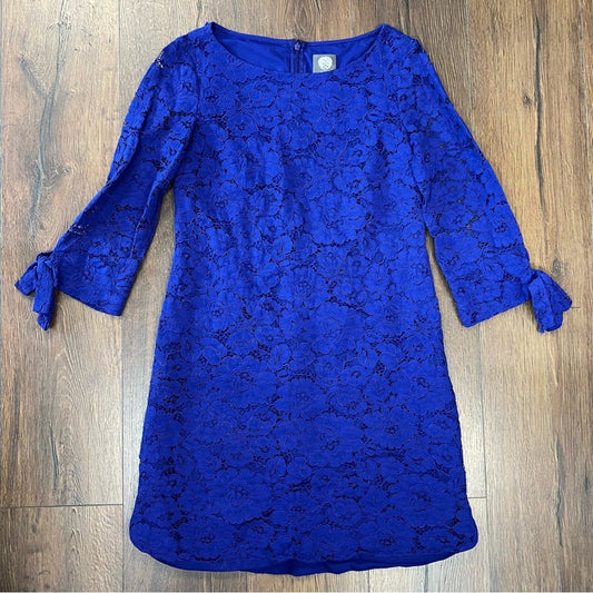 Vince Camuto blue lace dress SZ 8