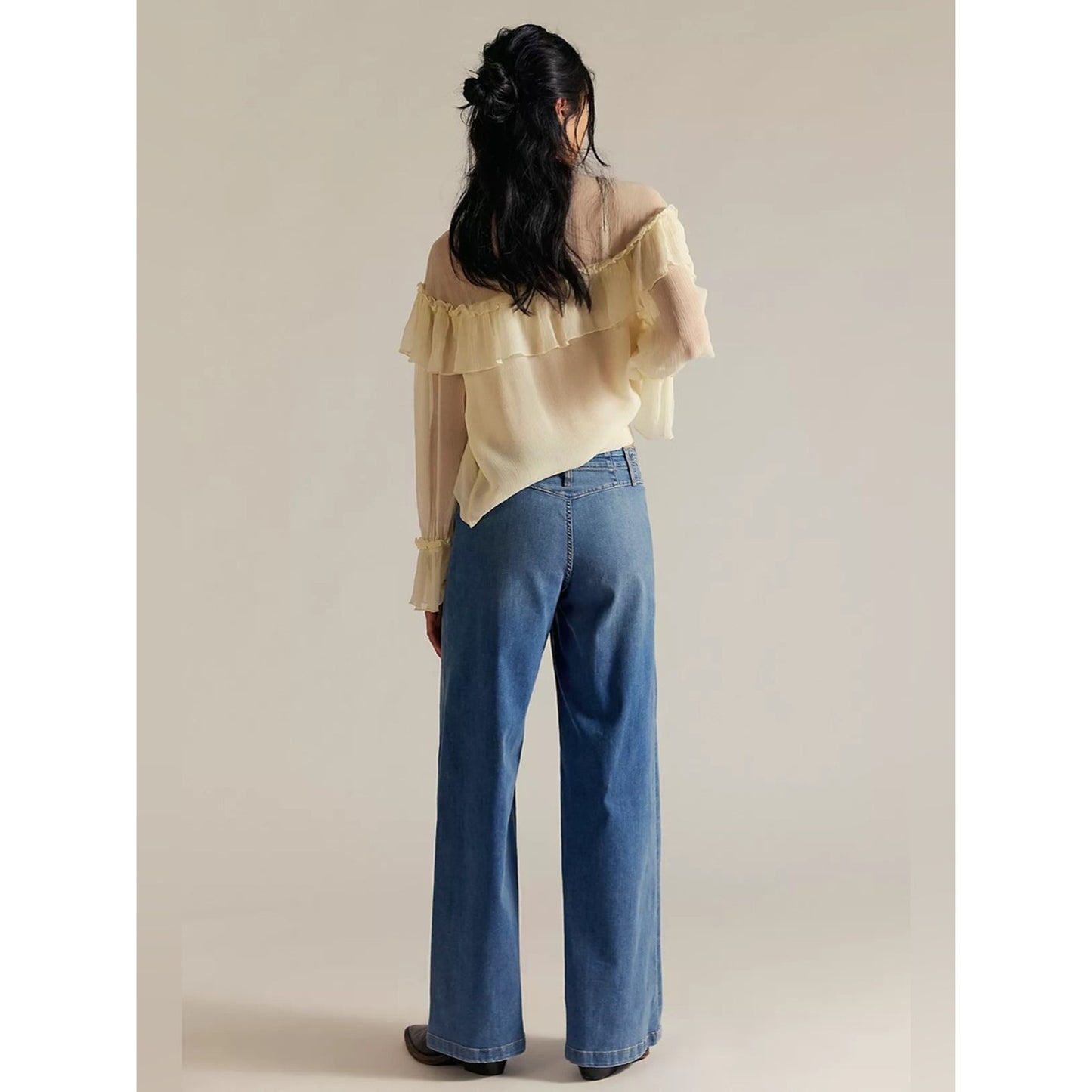 🆕 We The Free Libre Wide-Leg Jeans in Goodie Goodie NWT SZ 26
