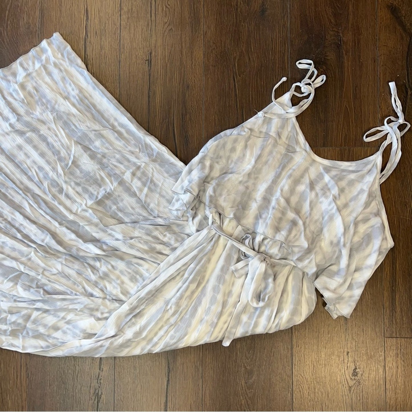 Lovely Melody gray tye dye maxi dress SZ XL
