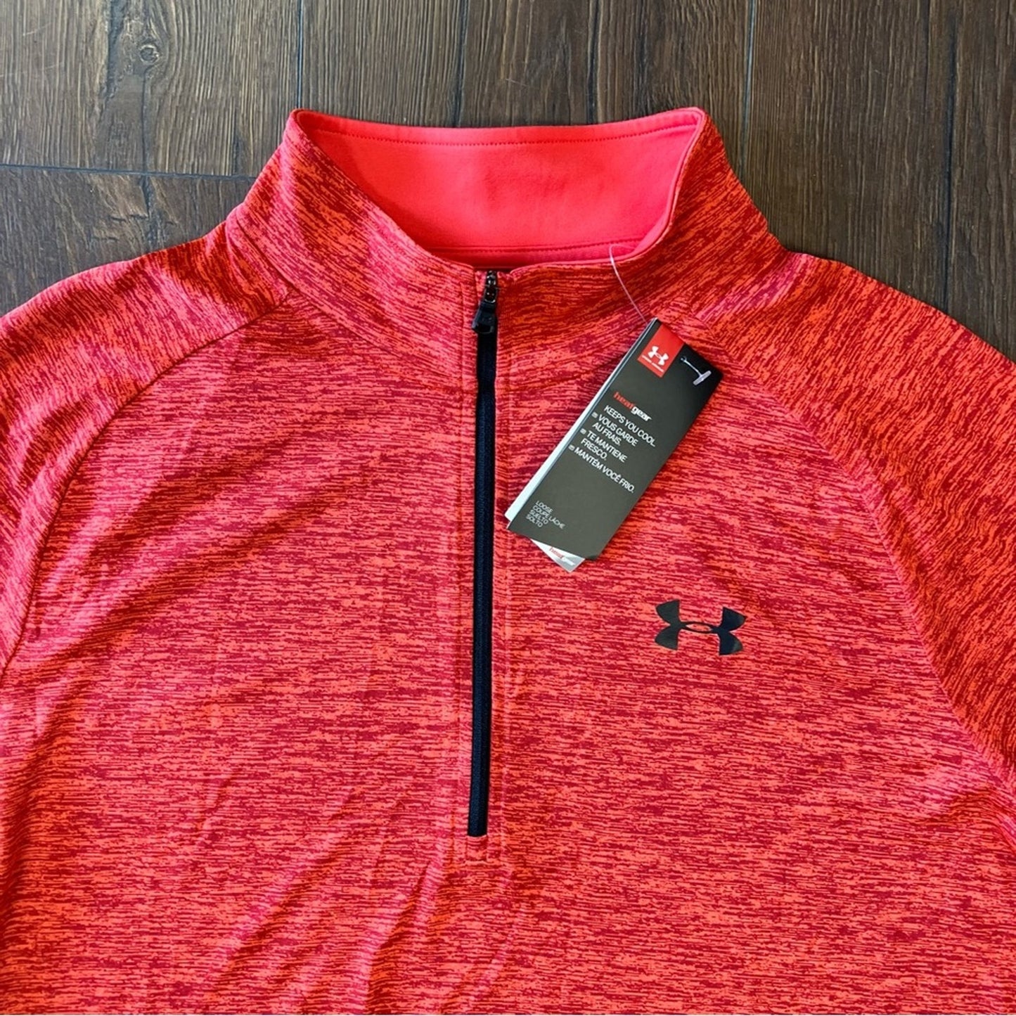 🆕 Men’s Under Armour loose fit half zip shirt SZ LG