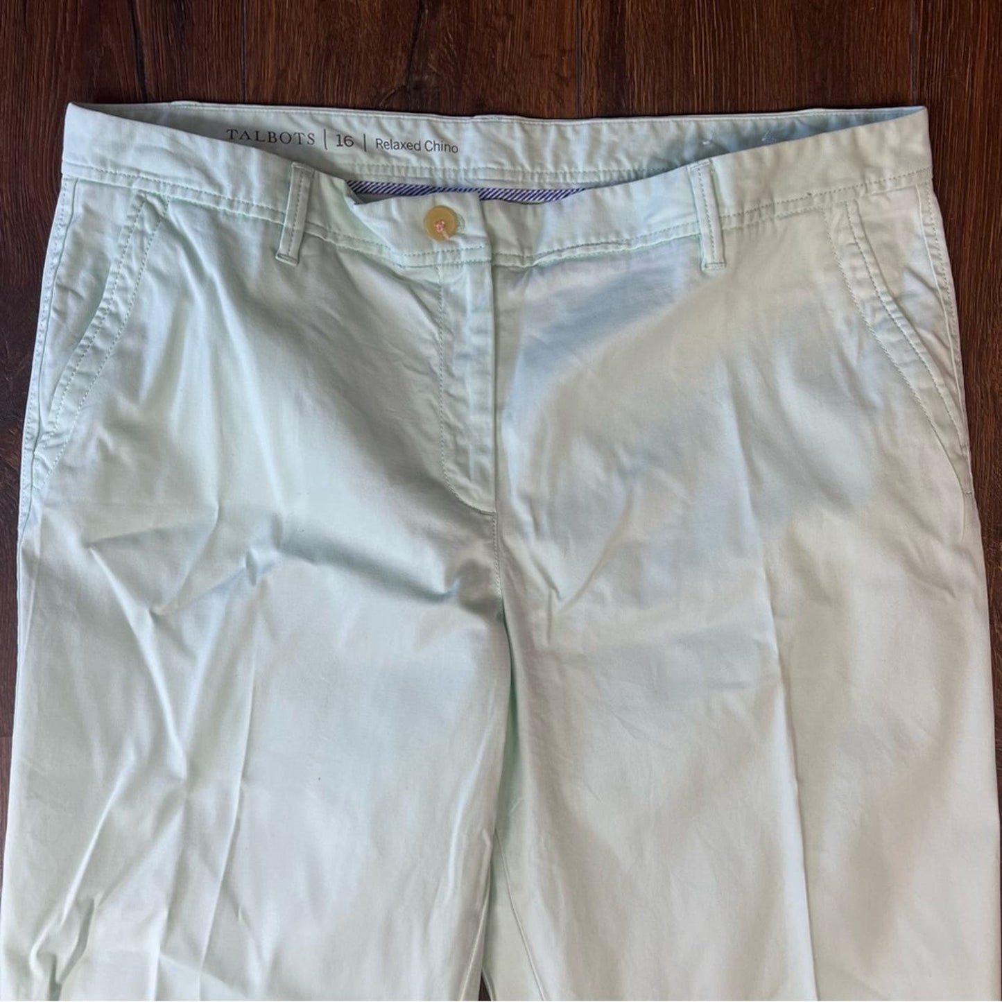 Talbots relaxed chinos in mint SZ 16