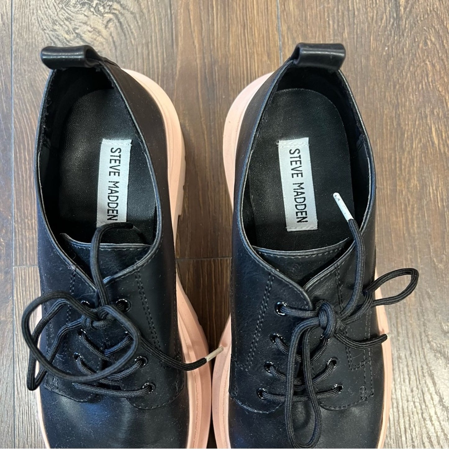 Steve Madden Malene Loafer in black/pink SZ 7.5