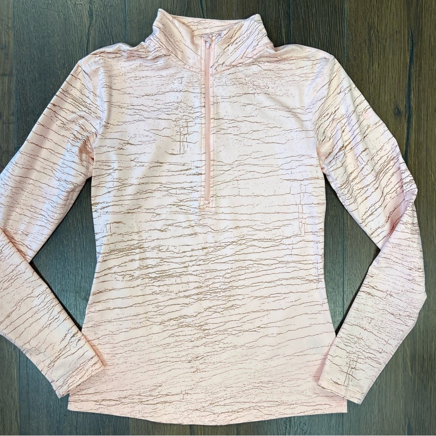 Nike Pro Victory Metallic Crackle Top SZ LG