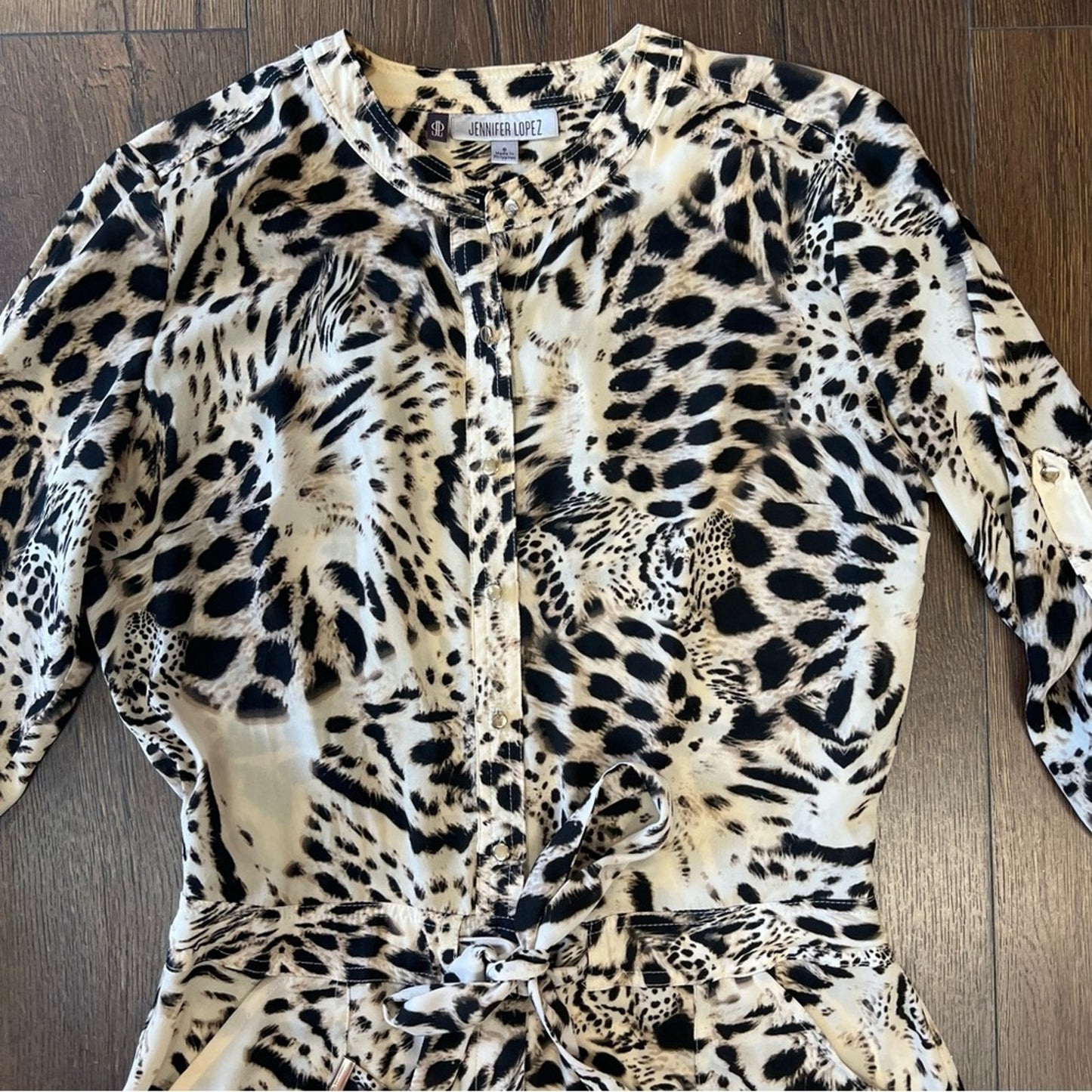 Jennifer Lopez animal print romper SZ 8