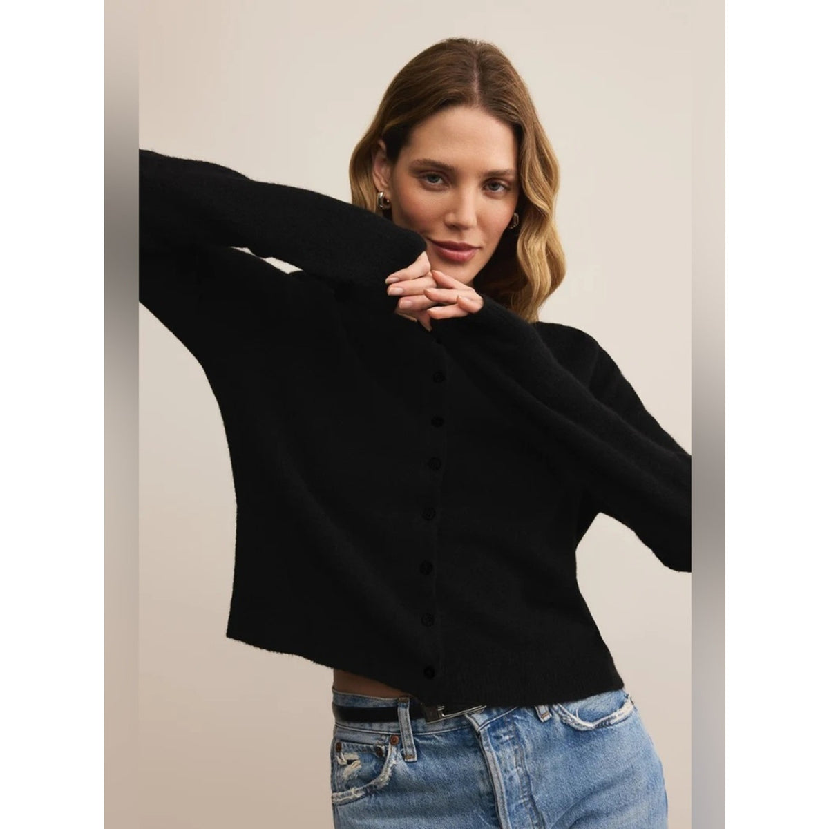 🆕 Z Supply Black Medina Cozy Cardigan NWT SZ SM