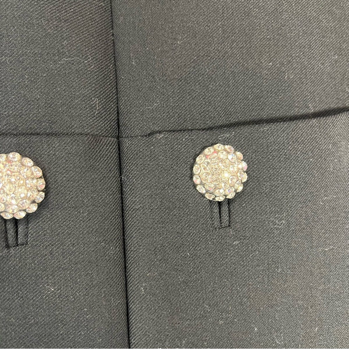 Tory Burch Fremont wool blend midi dress w/‎rhinestones SZ SM