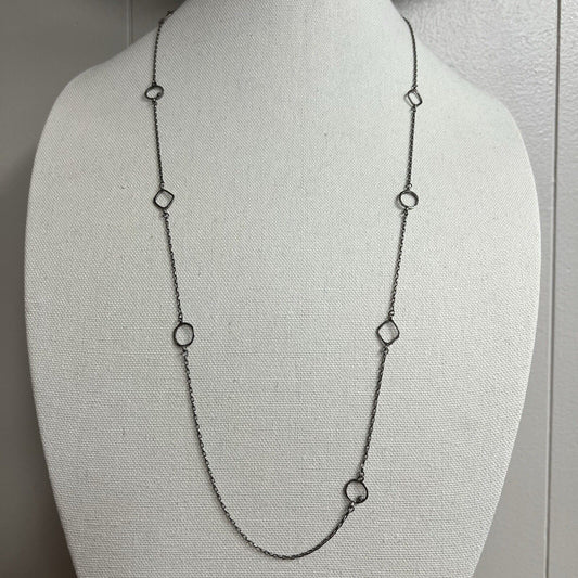 SILPADA N2334 Sterling Silver Ring Around Rosey 34" Chain Necklace