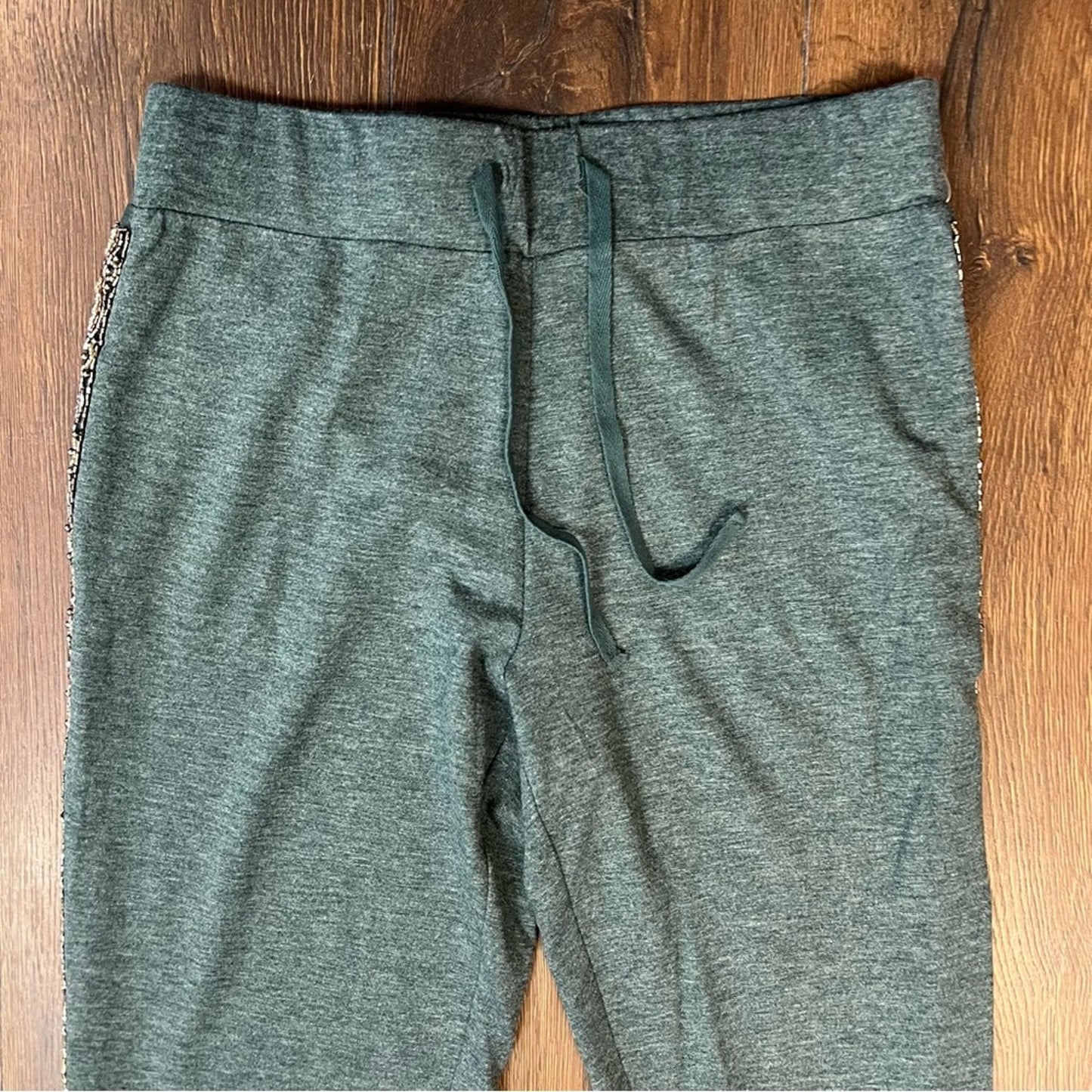 LOGO Lounge Teal Joggers With Beaded Sides SZ SM