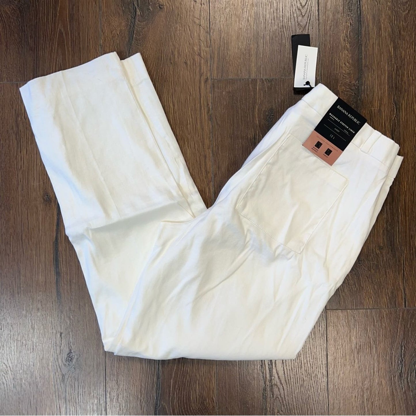 🆕 banana republic, white Avery cropped trouser SZ 12Long