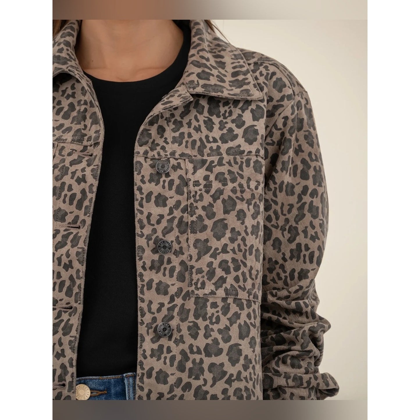 🆕 Kut from the Kloth Leopard Arya Shirt Jacket NWT SZ LG