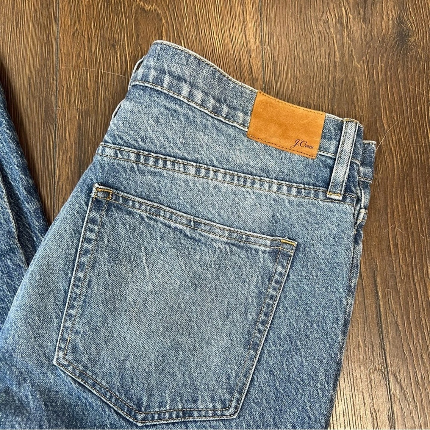 J. Crew Light Blue Full Length Demi‎ Boot Cut Jeans SZ 32T