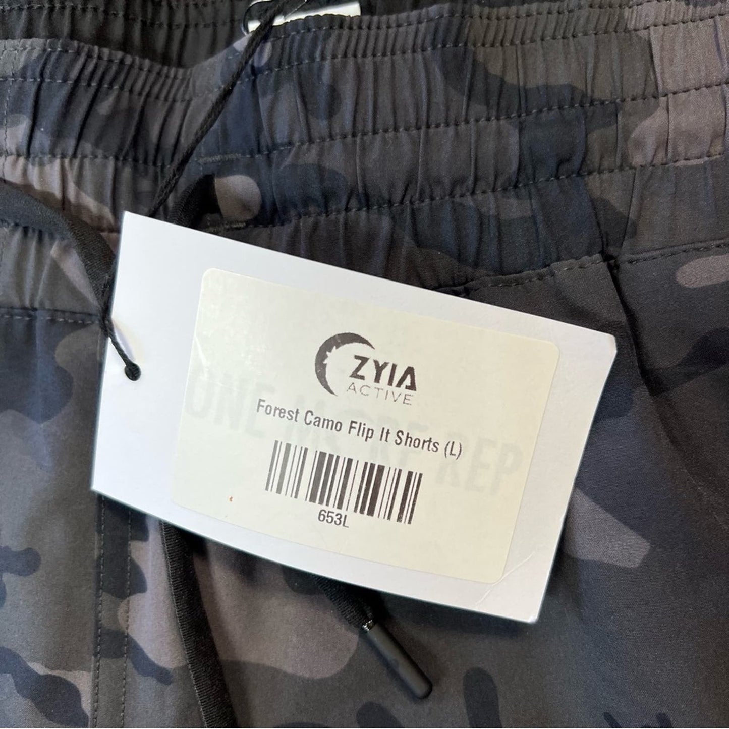 🆕 ZYIA Active camo flip it shorts SZ LG