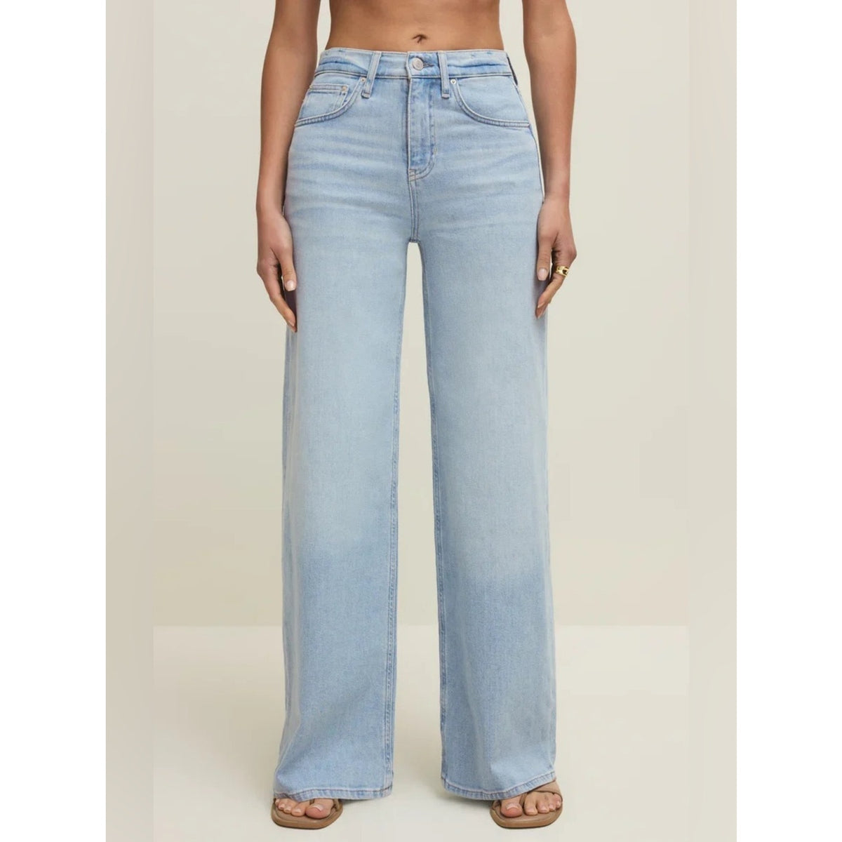🆕Z Supply Nova High Rise Wide Leg Denim Jeans SZ 26