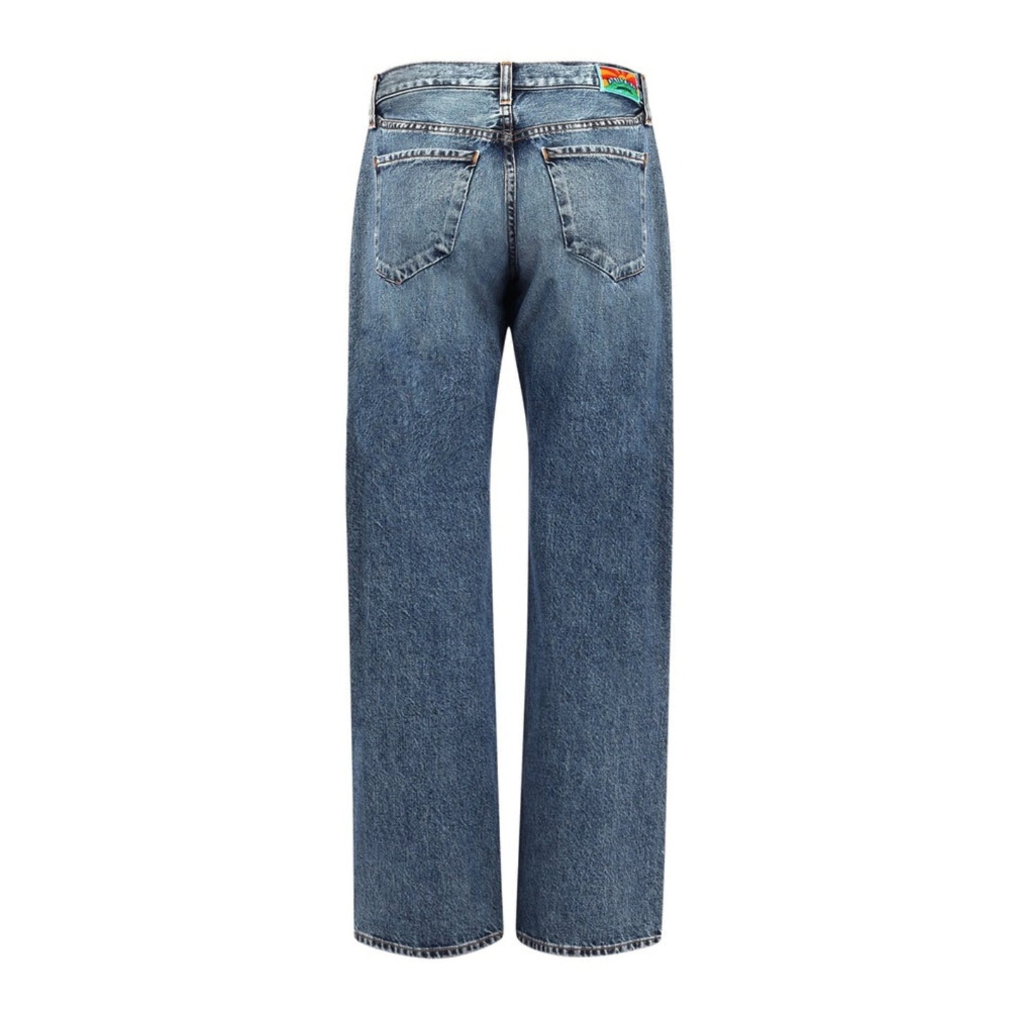 NEW Daily Blue Love Pleated Straight Leg Blue Denim Jeans R SZ 25