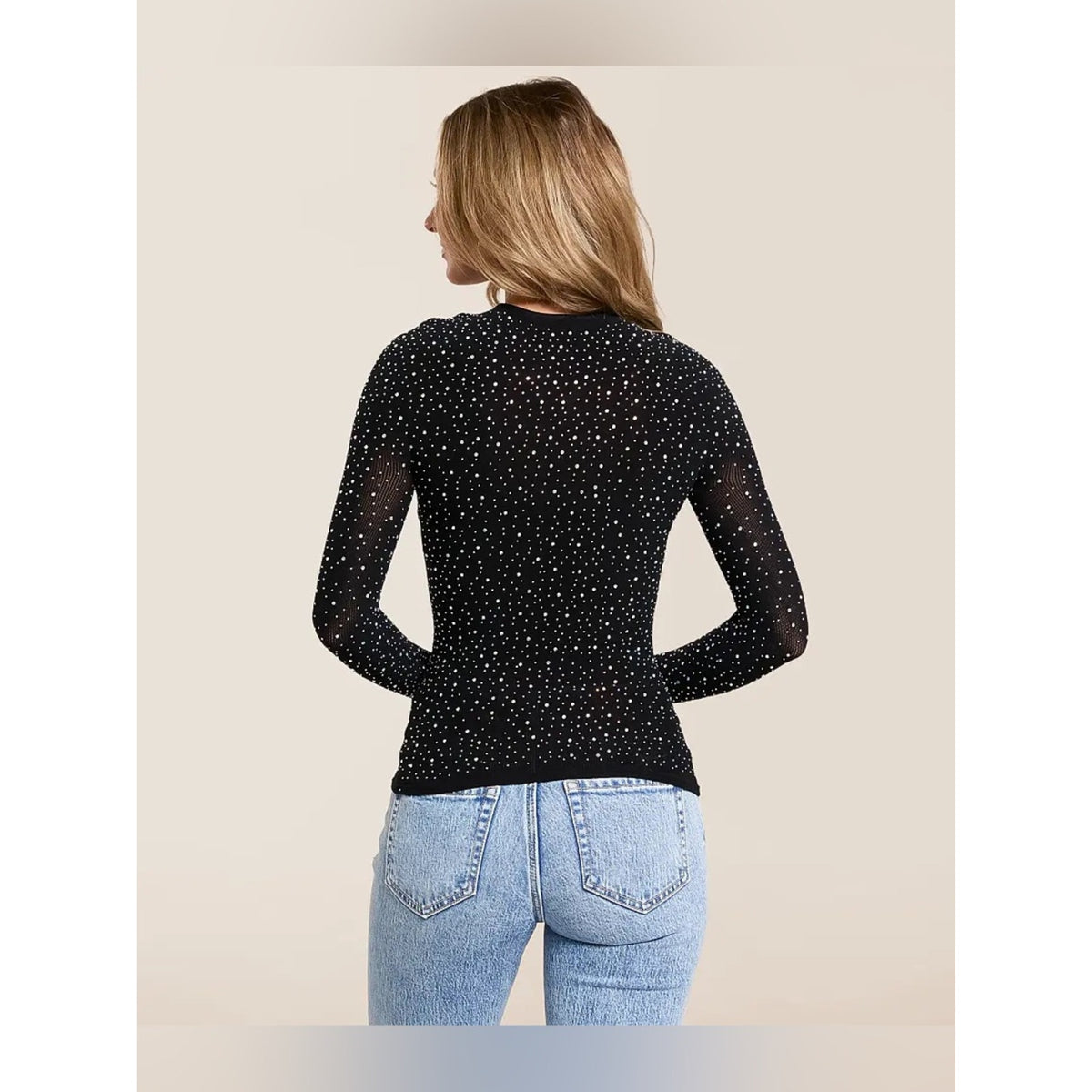 🆕 Free People Night Sky Rhinestone Top SZ XS/S