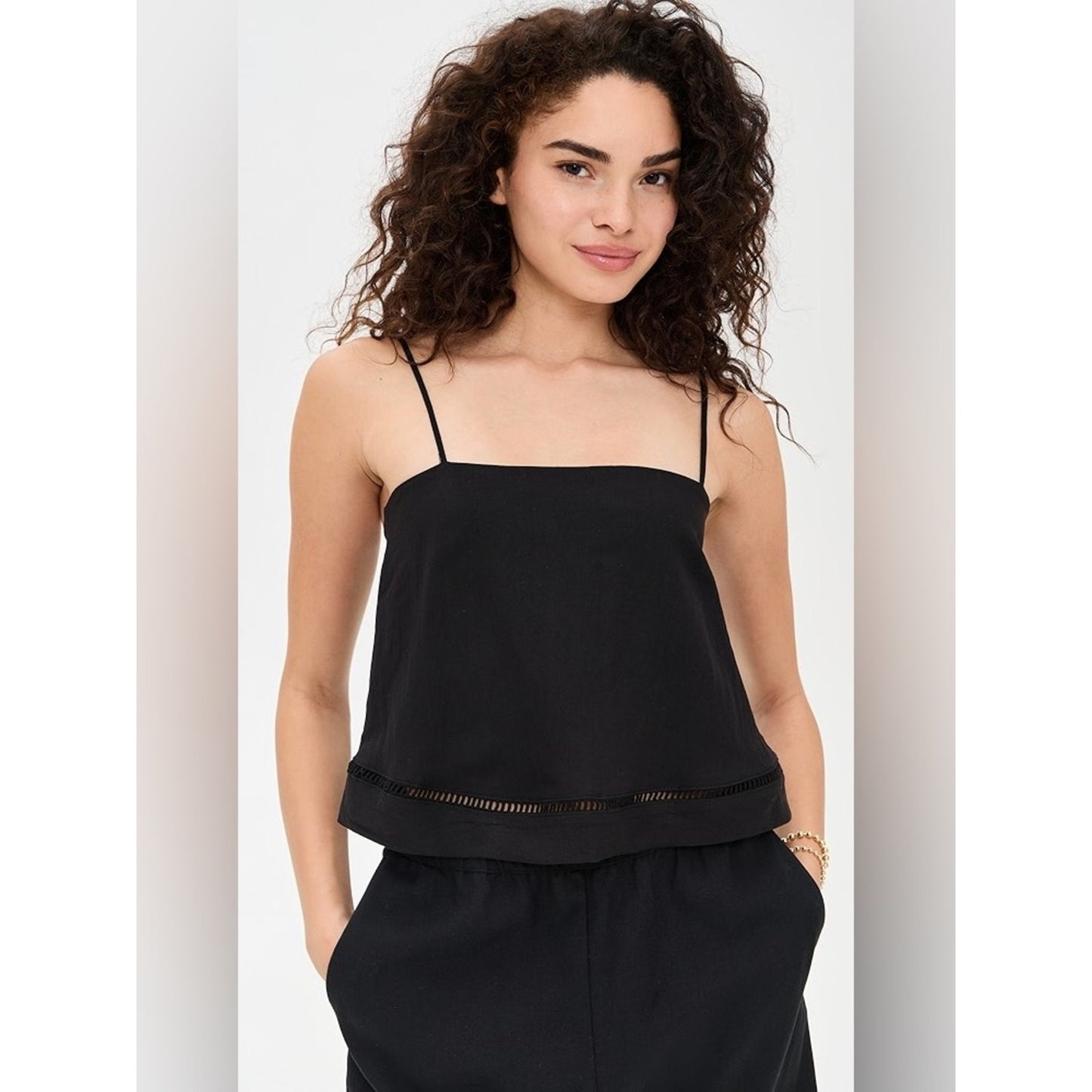 🆕 Z Supply La Luz Textured Black Tank SZ MED