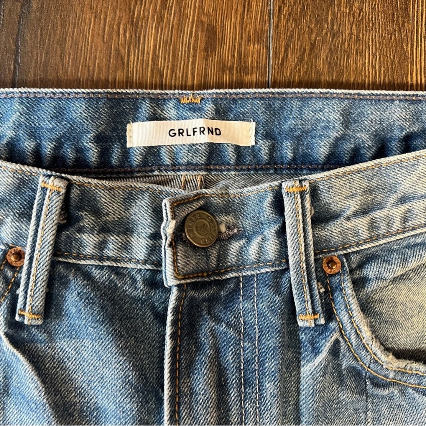 GRLFRND Cheryl Side Split Jean in Last Dance SZ 28/6