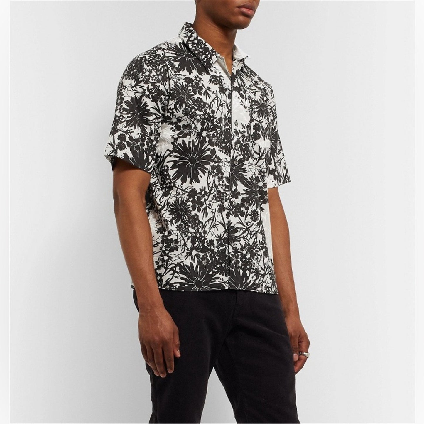 🆕 Norse Projects - Carsten Floral-Print Cotton Shirt SZ MED