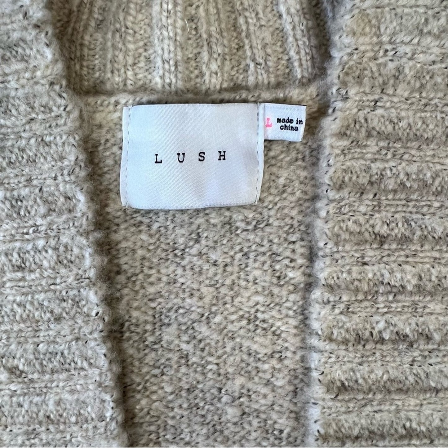 LUSH floral open cardigan SZ LG