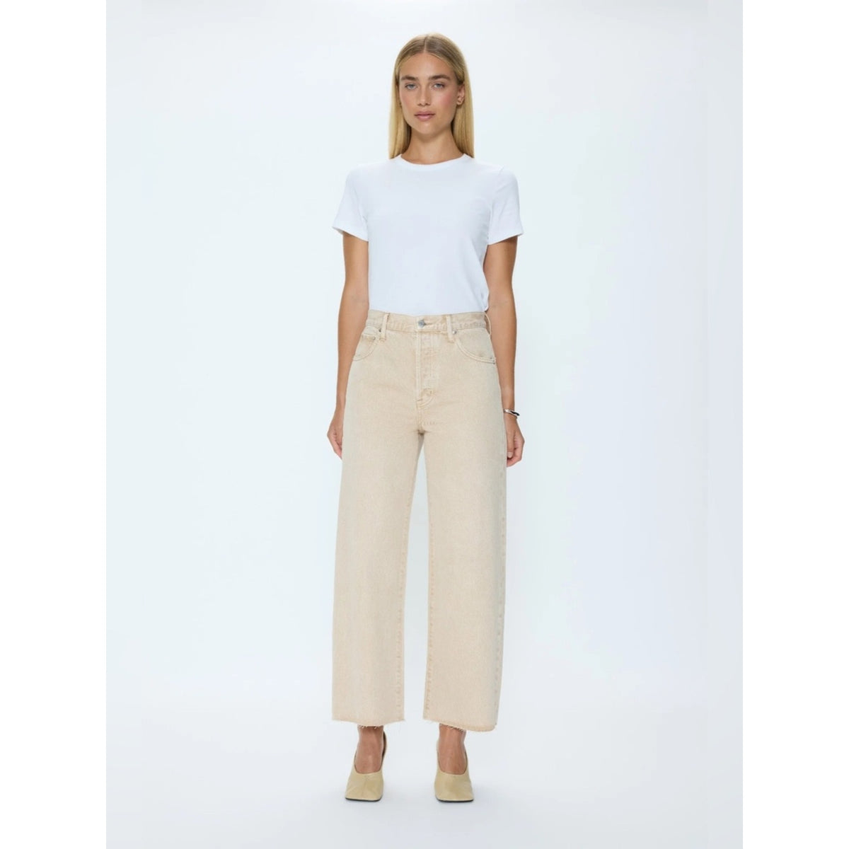 🆕 PISTOLA Tate High-Rise Crop Tapered Jeans SZ 26