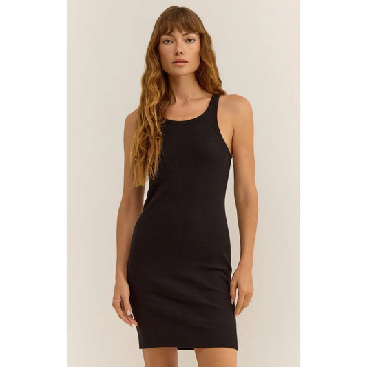 NEW Z Supply Black Delfa Rib Mini Dress NWT SZ XS