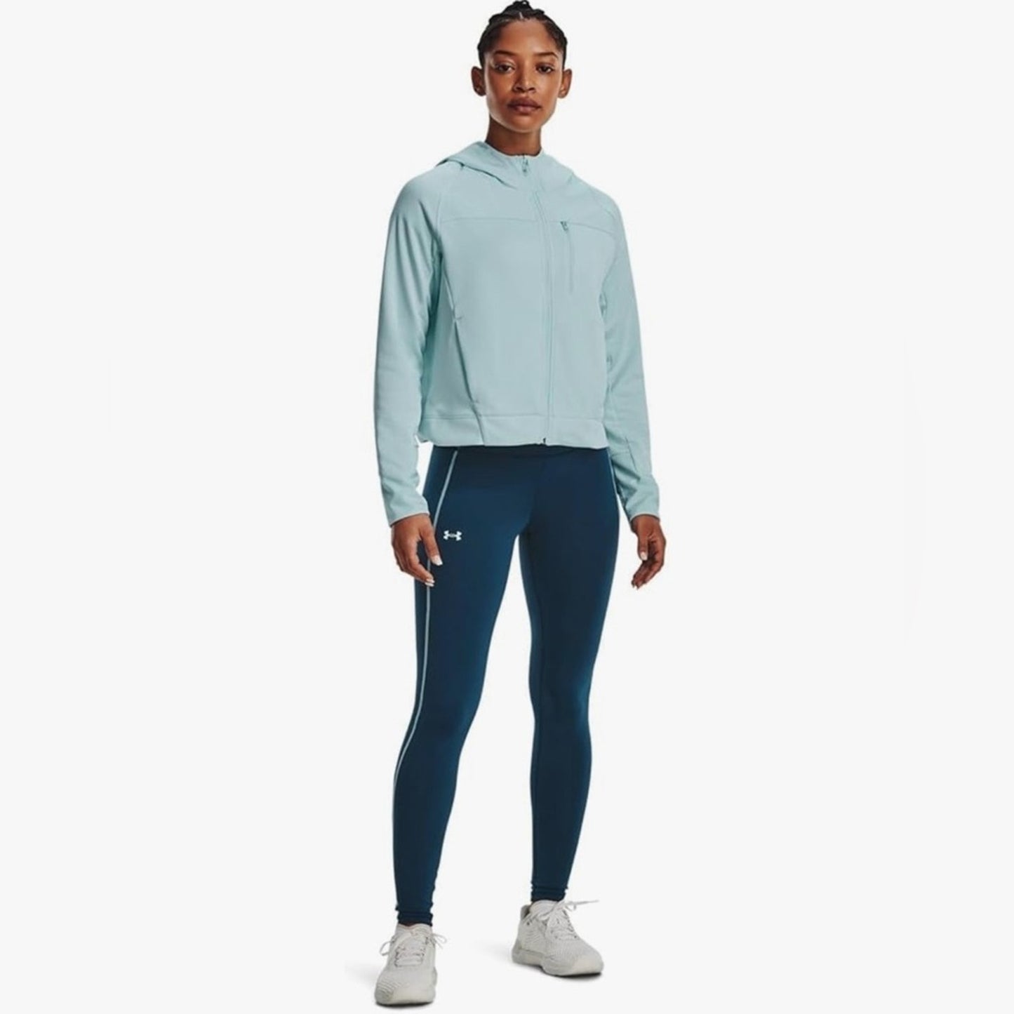 🆕 Under Armour Training Compression Leggings Color Petrol Blue/Fuse Teal SZ XL