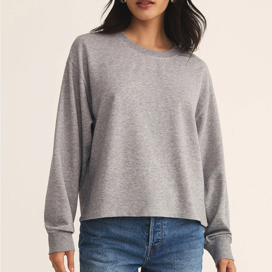New Z Supply Ellis‎ Sweatshirt Heather Grey SZ XS