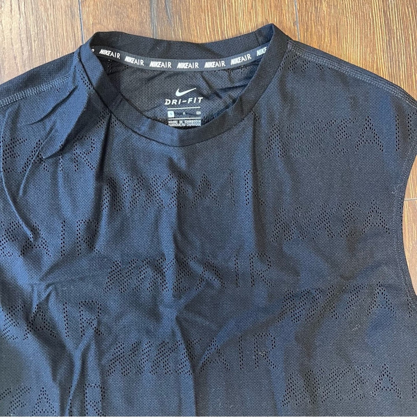 NIKE Air Short Sleeve Running Top SZ SM