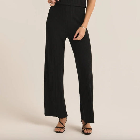 New Z Supply Monte Ribbed Wide Leg Pant SZ LG