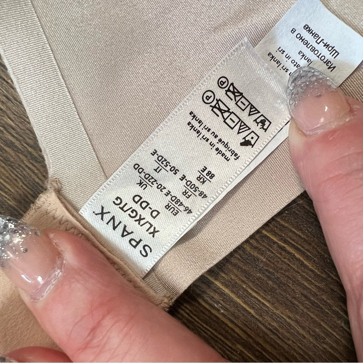 🆕 Spanx Champagne Beige Demi Bra NEW SZ XL D-DD