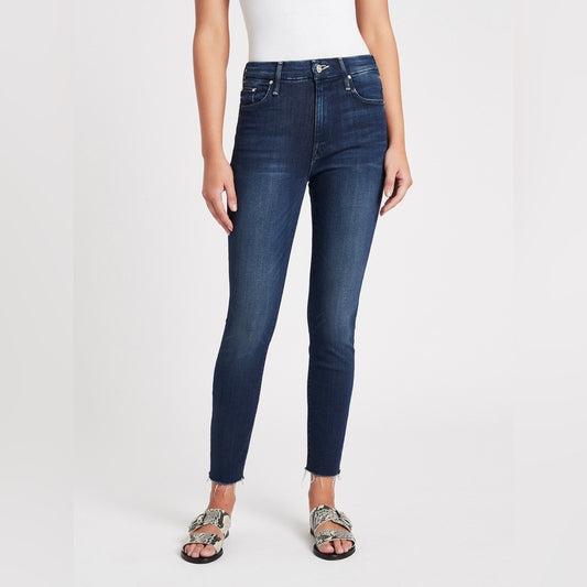 Mother Denim High Waisted Looker Ankle Fray- Tongue in Chic SZ 30/10