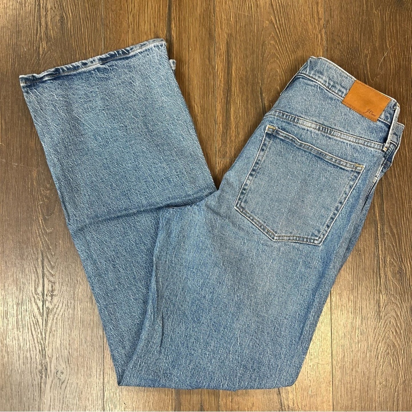 J. Crew High Rise Flare Blue Denim Jeans SZ 31T