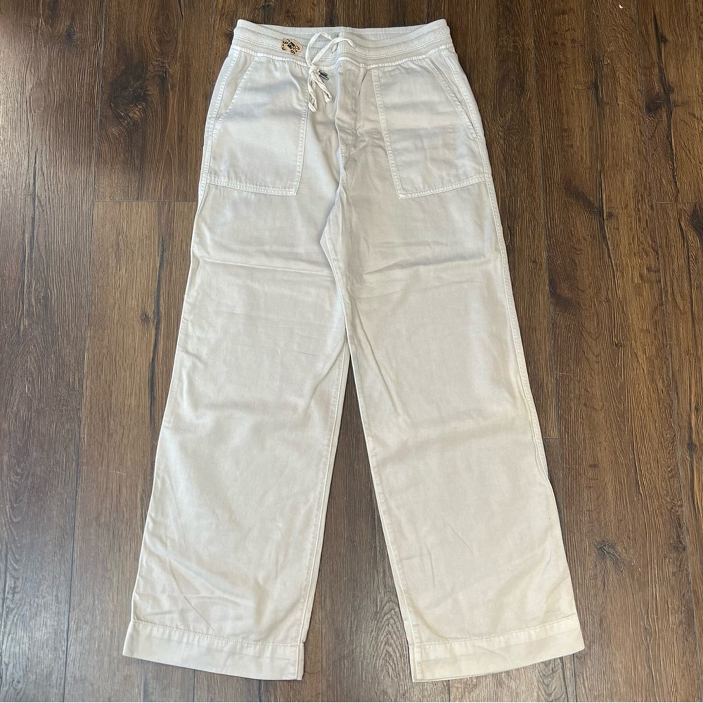 Gap khakis wide leg drawstring pant SZ MED