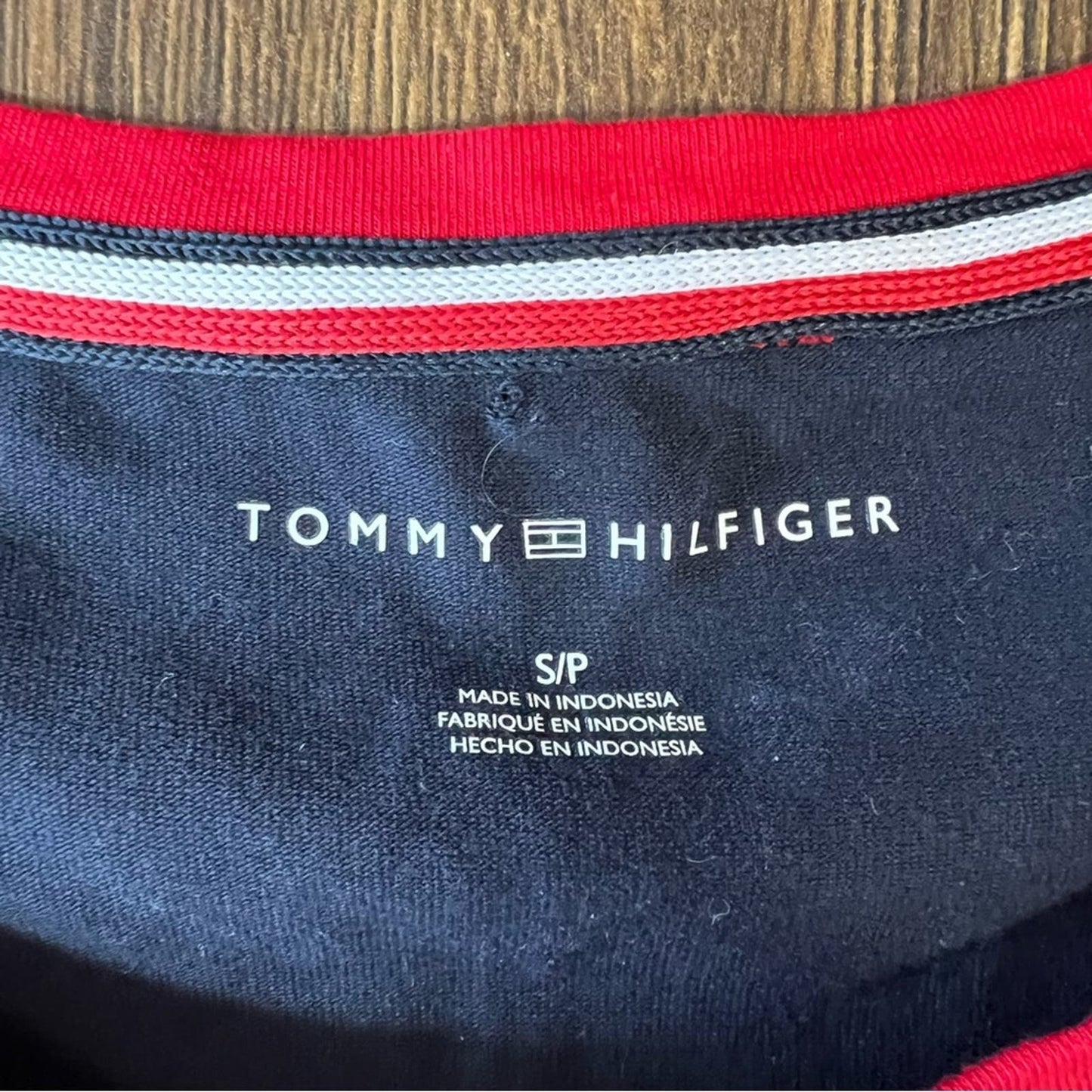 Tommy Hilfiger Logo Tape Sleeve Crew T-Shirt Dress SZ SM