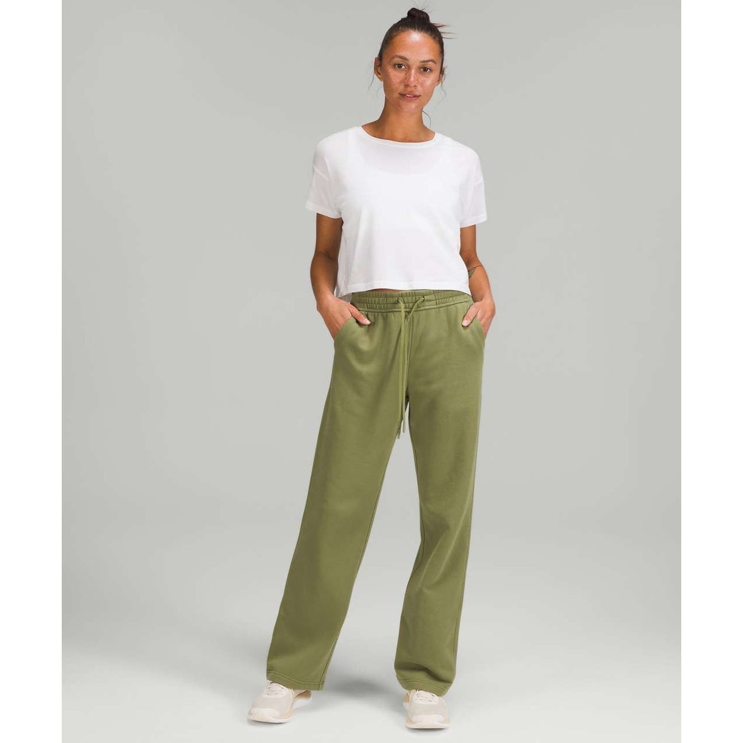 NWT Lululemon Loungetul Straight Leg Pant-Bronze Green