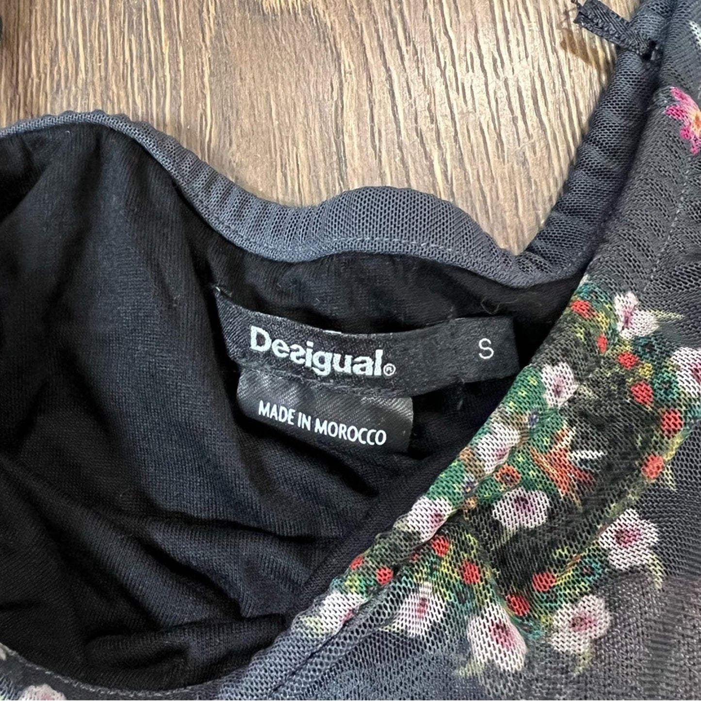 Desigual Women's Black & Multicolored Karen Tunic SZ SM