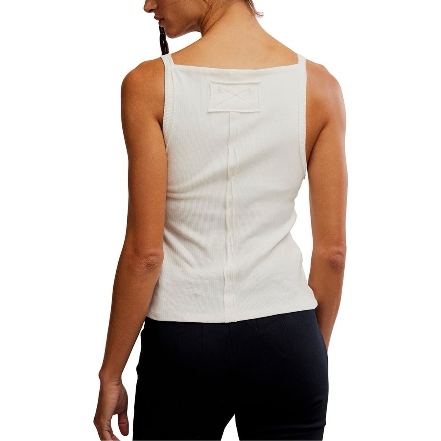 🆕 Free People Mia Ivory Tank Top NWT SZ SM