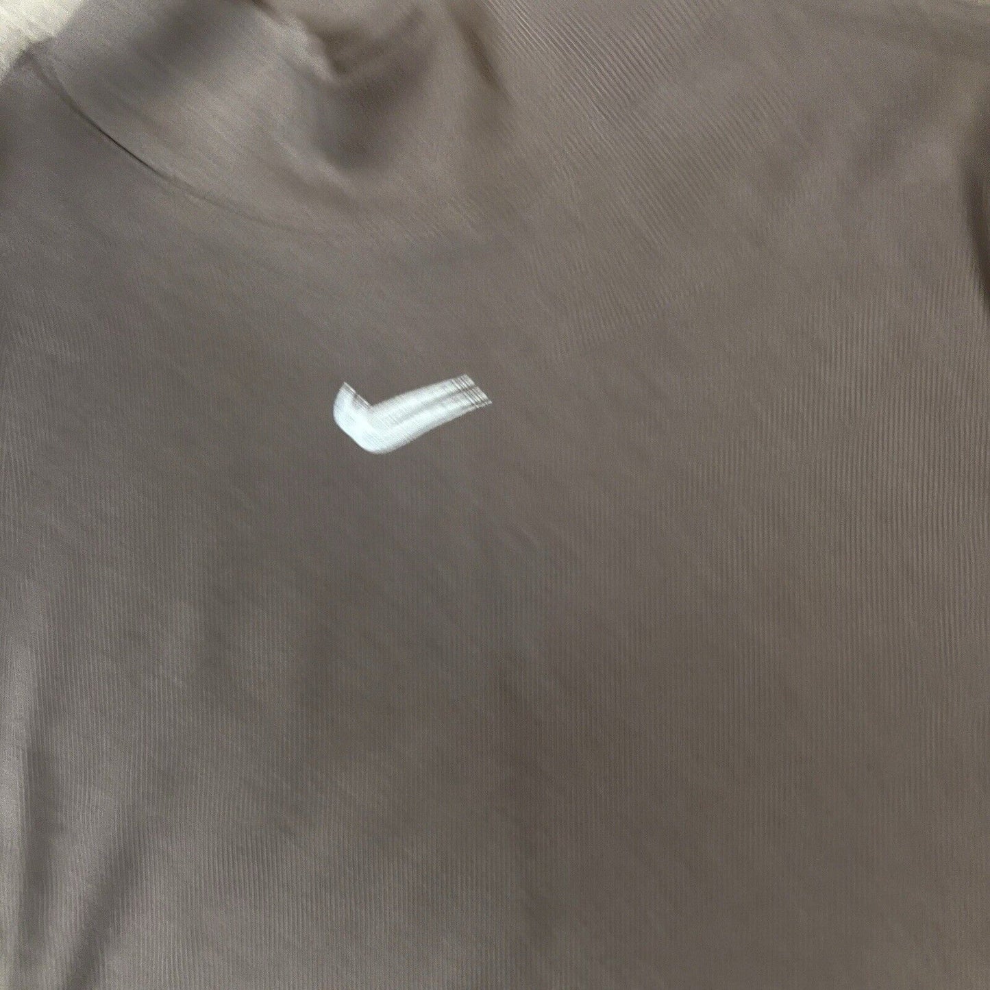 Women's Nike Brown Sportswear Ribbed Mock neck Turtle Size Med