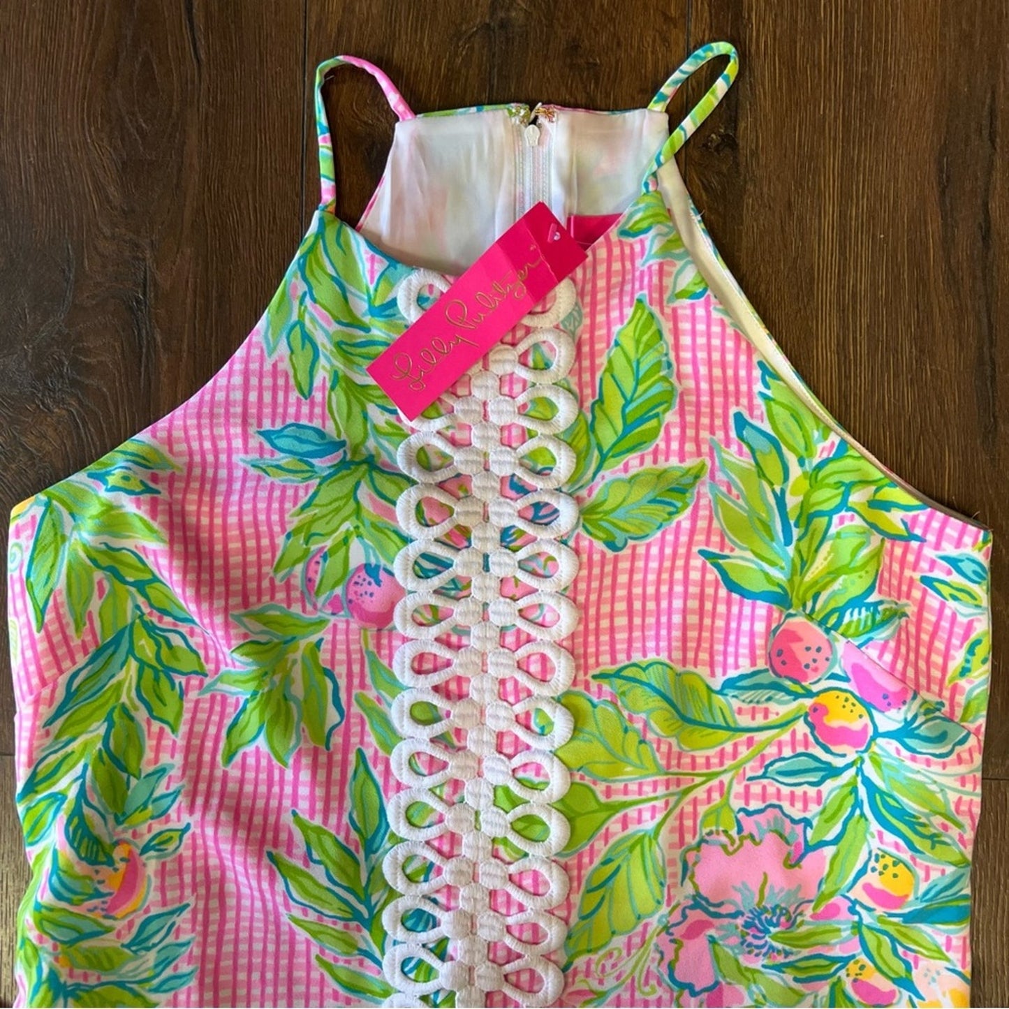 🆕 Lilly Pulitzer Pearl romper in don’t stop beleafing SZ 12