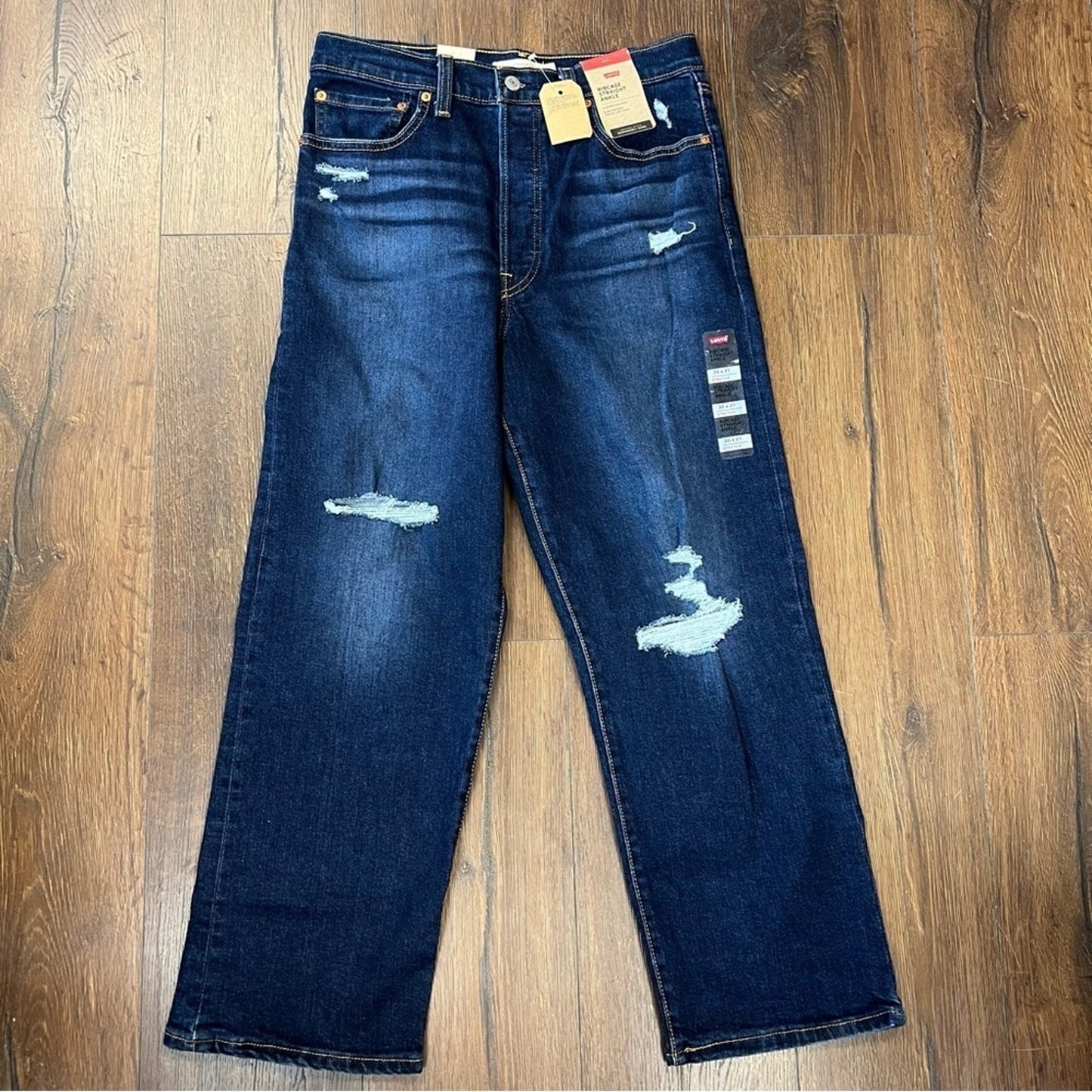 🆕 Levi’s Ribcage Straight Ankle Jeans Dark Wash SZ‎ 30/10