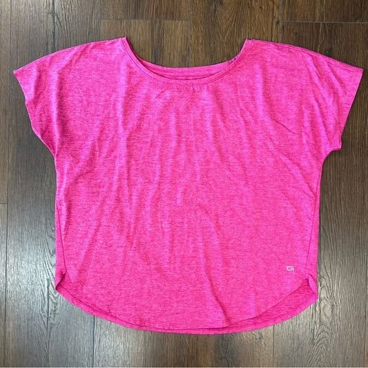 GAPFIT pink brushed tech tee SZ LG