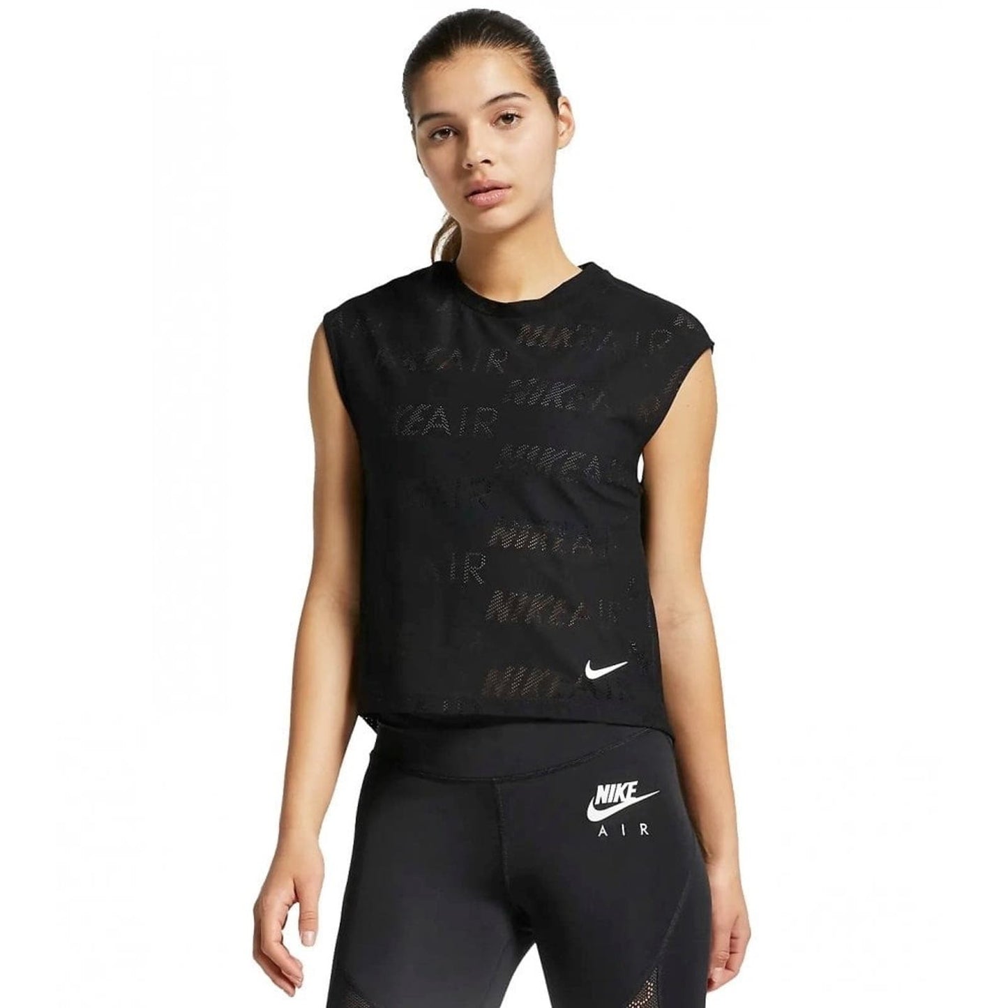 NIKE Air Short Sleeve Running Top SZ SM