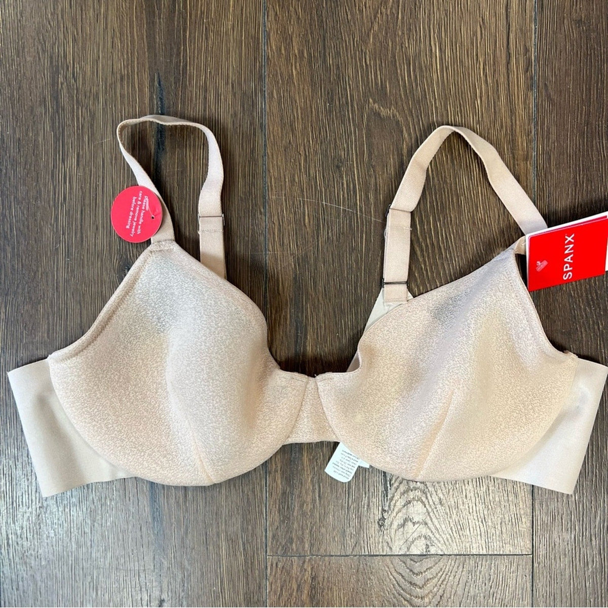 🆕 Spanx Champagne Beige Demi Bra NEW SZ XL D-DD
