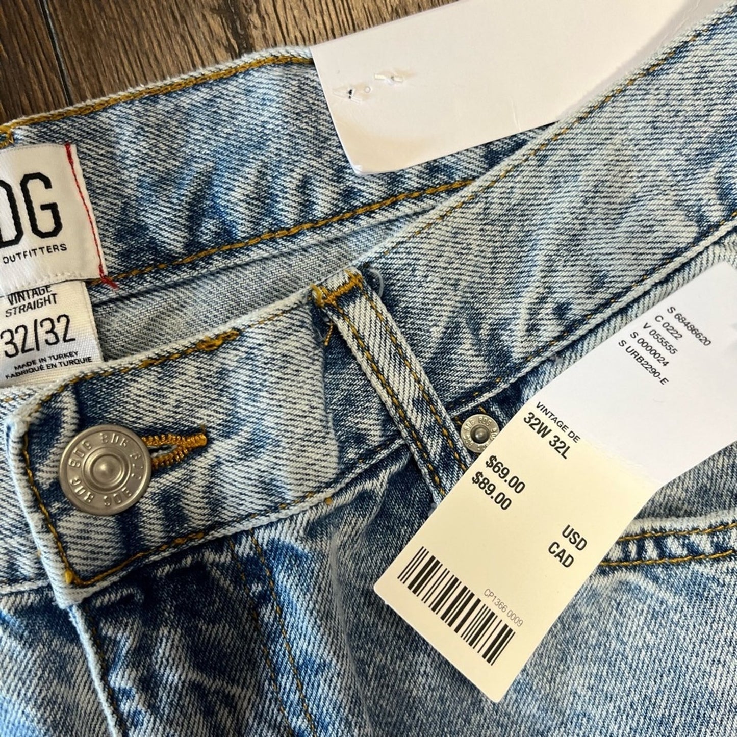 🆕 BDG outfitters vintage straight jeans SZ‎ 32/32