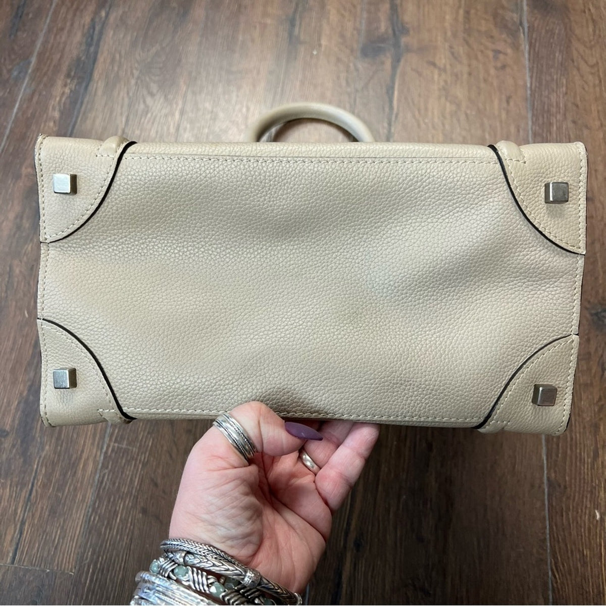 Celine Luggage Micro Pebble Leather Drummed Calfskin-Authentic‎