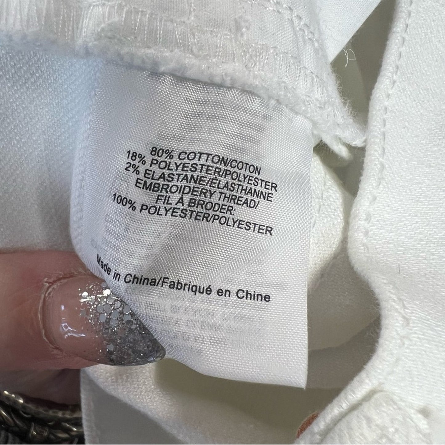 Tory Burch Keira Straight-Leg White Rinse Wash Jeans SZ 26/2