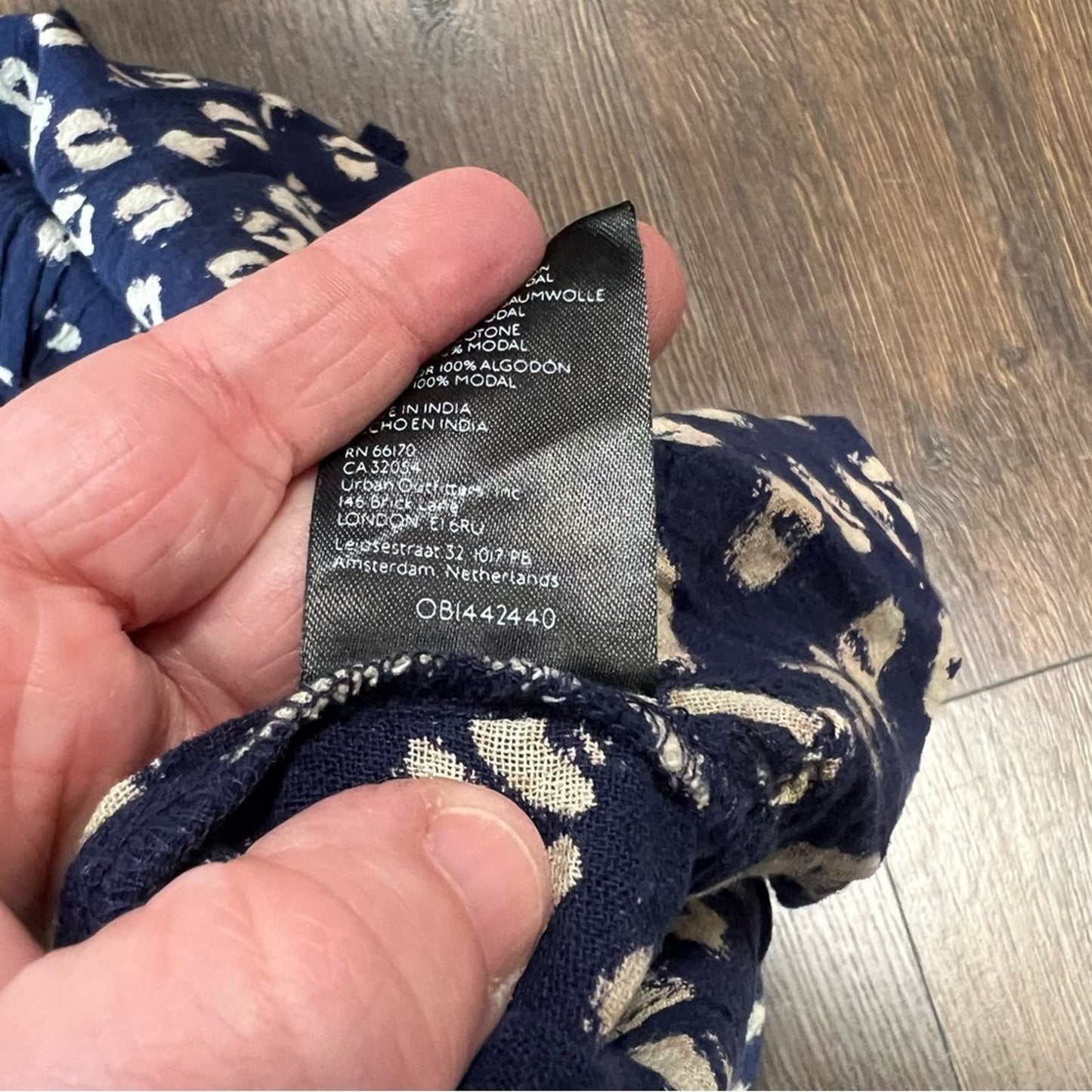 Free People Indigo Molly Tunic SZ SM