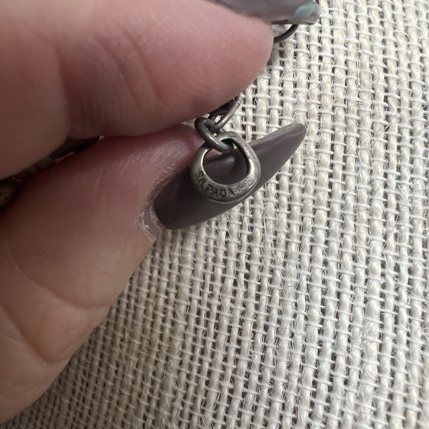 Silpada Howlite Necklace Pendant Leather Turquoise Sterling Silver