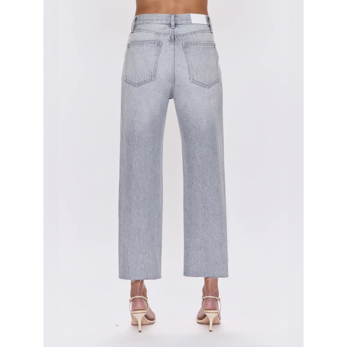 🆕 PISTOLA Cassie Crop Super High Rise Straight Jeans SZ 27
